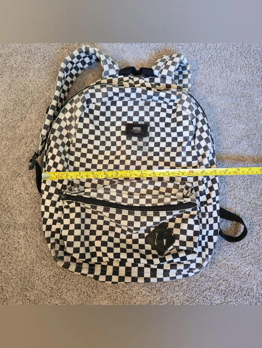 Classic Vans Old Skool Checkerboard Backpack school size